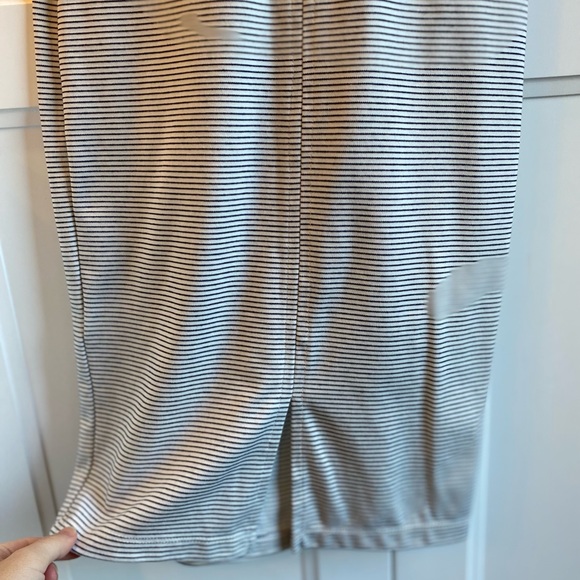 Zara light grey and white stripe bodycon tank dress - Picture 7 of 11